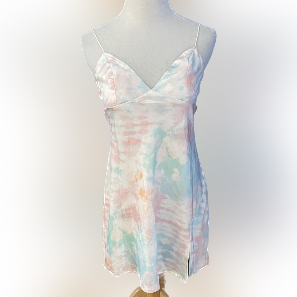 NEW Hello Molly Tie Dye Silky Bodycon Dress (M)
